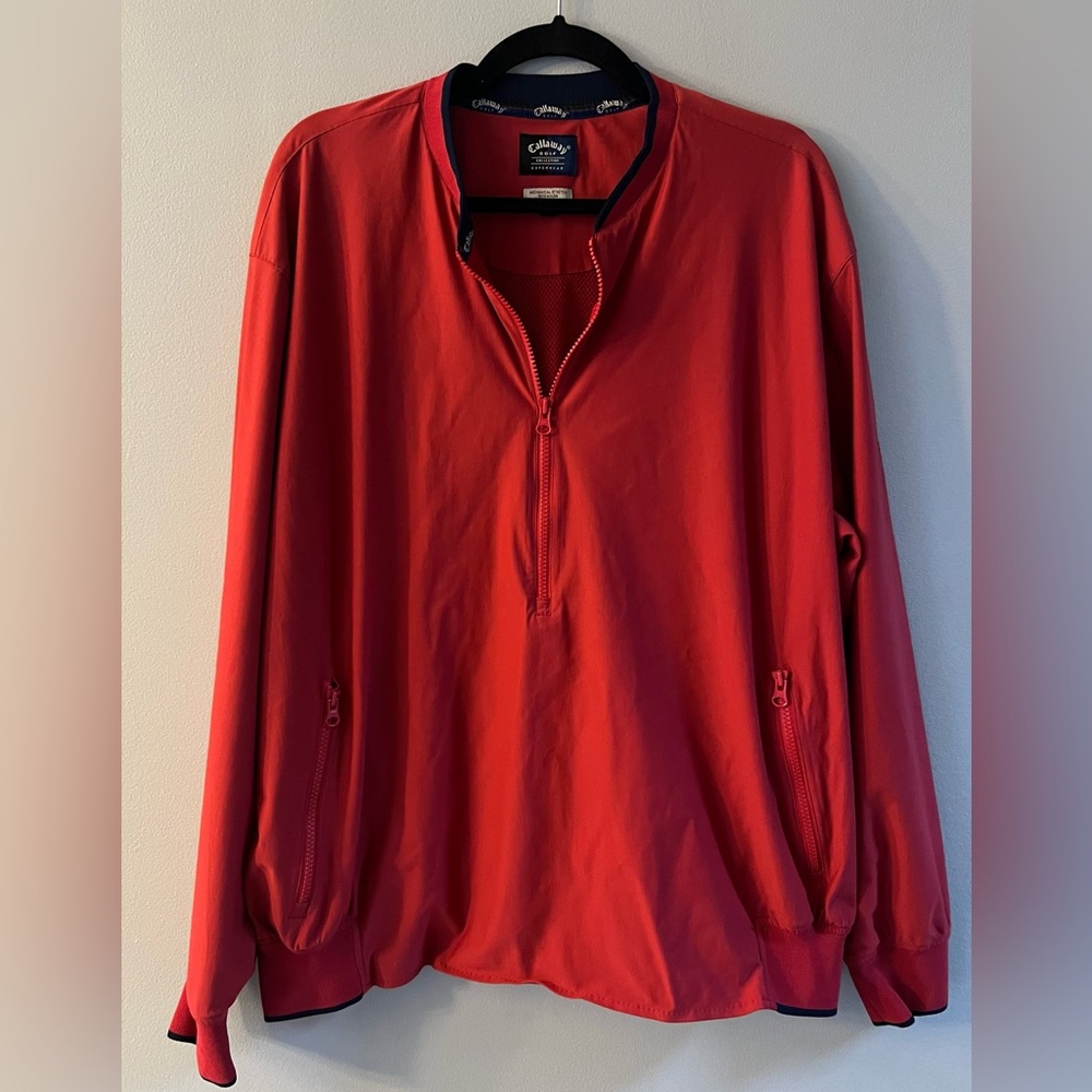 Callaway Golf Collection Vibrant Red Half Zip Pullover